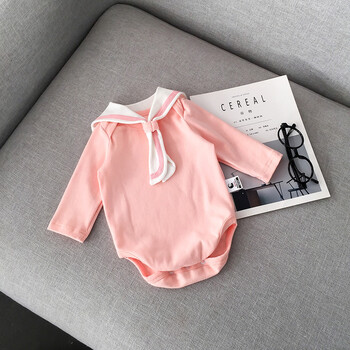 诺菲熊幼儿春季连体衣服宝宝长袖三角哈衣小童包屁衣儿童外出服连体