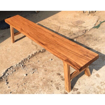 实长条凳长板凳长凳子长方凳长条椅新中式原仿古鸡翅花梨 乌金木八字