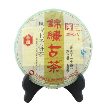 凤牌 锦绣古茶饼 普洱茶饼生茶 400g