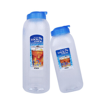 
                                                            乐扣乐扣（LOCK&LOCK） 冷水壶饮料壶塑料水杯厨房冰箱家用大容量果汁瓶杯子 1.2L透明                