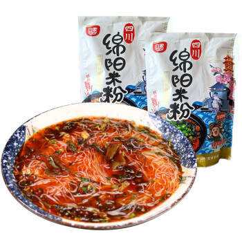 白家陳記方便粉絲 綿陽米粉酸辣口味速食粉絲175g*3袋