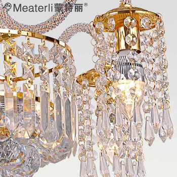 蒙特丽 金黄色水晶吊灯88091 豪华餐厅灯客厅灯卧室灯具(B) 88091
