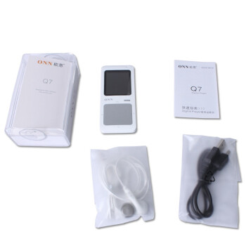 欧恩（ONN）Q7\4G 1.8英寸MP4 超薄支持双无损 纯音MP3播放器 银色