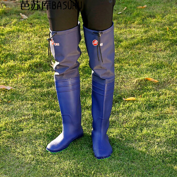 芭苏库丰农牌插秧鞋高弹牛筋pvc水田鞋农用水鞋 蓝色 42