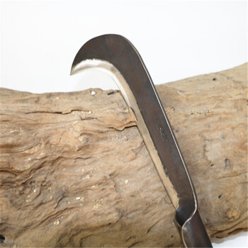 果树修枝刀手工锻打劈柴刀弹簧钢割草刀镰刀弯刀竹刀园林工具