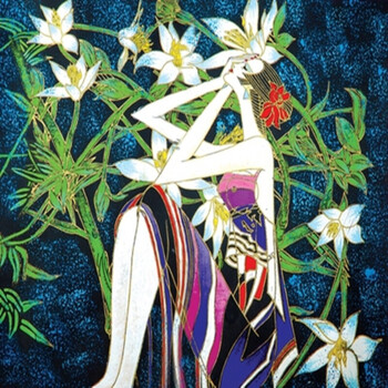 客厅装饰画傣族少数民族饭店无框画现代挂画餐厅壁画酒店墙画多款sn