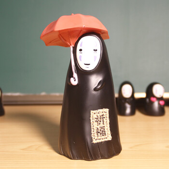 无脸男存钱罐桌面实用装饰储蓄罐创意可爱生日礼物sn7780 撑伞钱罐