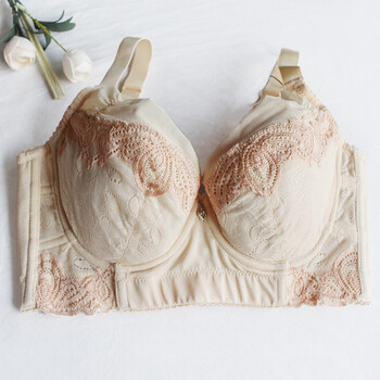 文胸纤妍内衣全罩杯侧收款聚拢调整大胸显小文胸 波斯红 80e=36e_ 2