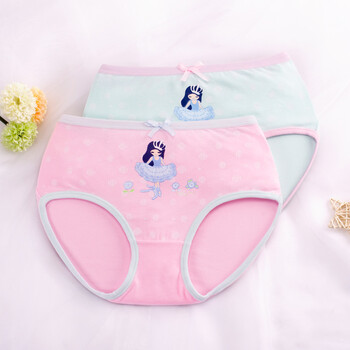 儿童女孩5-9-11-13岁女童中腰学生三角内裤小学生少女10全棉裤头 g02