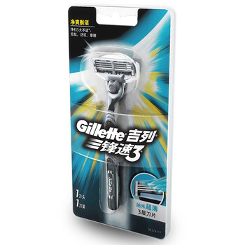 
                                        
                                                                                吉列(Gillette)刮胡刀手动剃须刀手动非吉利 锋速3经典(1刀架1刀头 新老包装随机发货)                