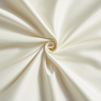 8米床高端贡缎纯色贡缎纯棉床单单件 乳白色 160cmx230cm