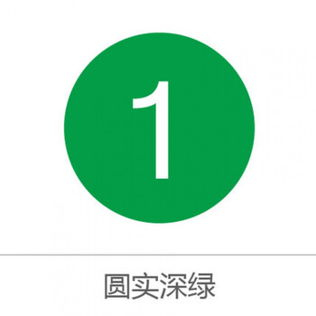 贴 餐台号码贴纸 玻璃门贴 宾馆酒店餐馆餐厅 门牌号 墙贴 圆实深绿