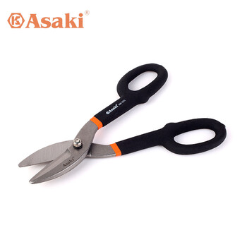 雅赛崎asaki 德式 美式铁皮剪白铁剪铁网铁板剪镀锌板剪刀子航空剪美式铁皮剪10寸ak 0330 图片价格品牌报价 京东