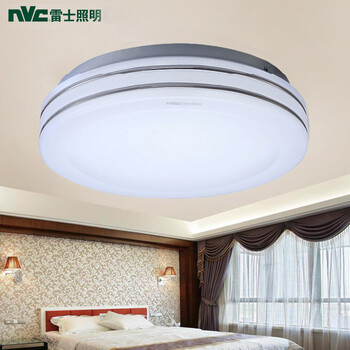 雷士照明NVC 吸顶灯 卧室灯过道走廊阳台 书房灯 亚克力灯具 LED 18W 350*105mm