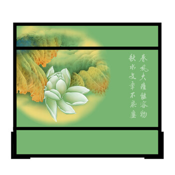 定制胡桃木屏风 现代中式玄关客厅办公室摄影隔断 半透明纱质屏风 宽240CMX高220CM