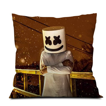 电音dj棉花糖marshmello周边同款抱枕头靠垫定制来图定做生日礼物 8