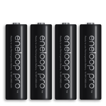 
                                                                                爱乐普（eneloop）充电电池5号4节高容量镍氢适用相机闪光灯玩具3HCCA/4BW无充电器                