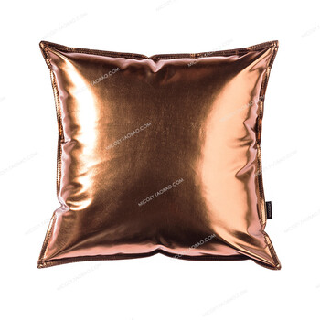 色皮抱枕沙发办公室pu质靠枕汽车护腰靠垫腰枕床头靠背 lg-03 橙金