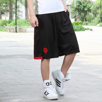 堂阁小皇帝詹姆斯 狮子头篮球短裤 拉链口袋嘻