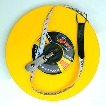 玻璃纤维皮摇卷尺子软皮尺圆盒尺米尺工程测量工具 纤维皮尺 20米