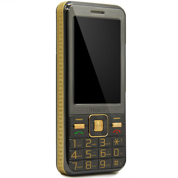 海尔（Haier）HG-M365 移动/联通2G 直板老人手机 双卡双待 炫酷黑