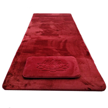 法莱绒顺滑加厚大礼拜垫 拜忏垫拜佛垫五加行磕大头垫拜垫蒲团 法莱绒