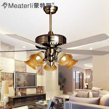 蒙特丽 风扇灯吊灯56ZSM-510T餐厅灯客厅灯防古灯具(B) 56ZSM-510T