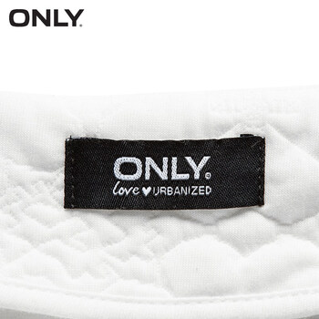 ONLY秋装新品荷叶边立体印花半裙A字裙子女L|11431E001 020白 165/68A/MR