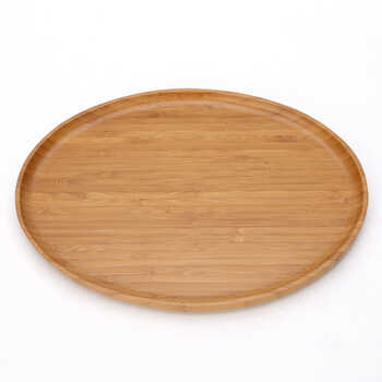 > 初心 竹木制品 椭圆形干果盘糖果盘子欧式 创意家居 时尚生活用品