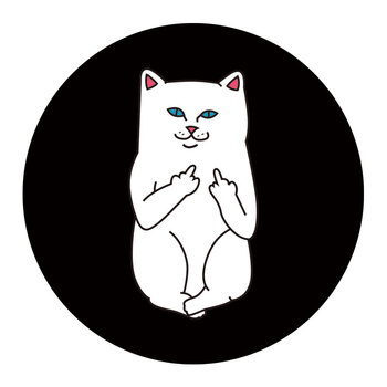 中指贱猫全身圆 100*150cm