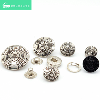 警服衬衣衬衫钮扣暗扣按扣治安巡逻保安制服裤子纽扣扣子 针线扣-12.