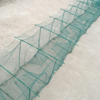 少美 有节14米40*40大号捕鱼带翅虾饵料诱饵渔网捕鱼网拦河网 有节14