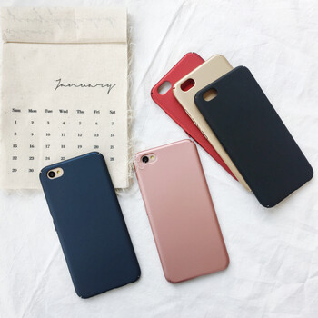 简约纯色磨砂vivox9手机壳x7plus硬壳x7挂绳全包创意男女款新 x9 磨砂