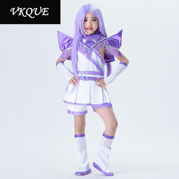 VKQUE 节日舞法天女朵法拉衣服美瑰裙子cos
