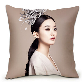 居家布艺 抱枕靠垫 欧梦香 赵丽颖抱枕头定制定做真人大号可爱学生diy