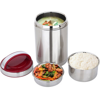 
                                        
                                        美厨（maxcook）304不锈钢真空保温提锅饭盒 1.8L蓝调系列 MCTG-LD1.8 防溢漏 长效保温                