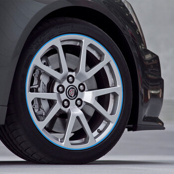 适用于凯迪拉克atsl装饰条srx xts xt5改装轮毂装饰条防撞条 蓝色 8米