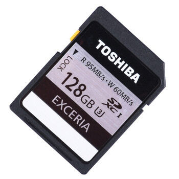 东芝（TOSHIBA）EXCERIA 极至瞬速 U3 SDXC-128G 读95M写60M 支持4K高清
