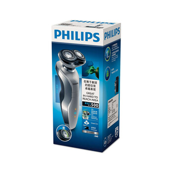 
                                        飞利浦（PHILIPS）剃须刀电动 男士刮胡刀须刨胡须刀 干湿两用旅行锁S560                