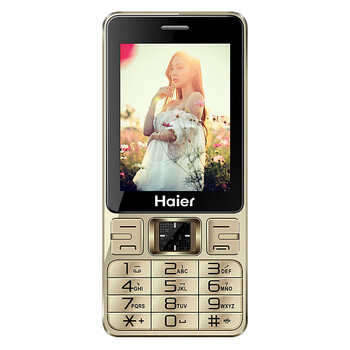 海尔（Haier）A210 移动联通2G老人手机 老人手机  双卡双待 金色