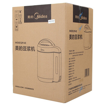 
                                        
                                                                                美的（Midea）豆浆机家用全自动多功能双层防烫快速豆浆WDE12F43（可做辅食果汁）                