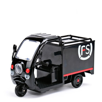 卡威快递车玩具车顺丰合金三轮车仿真模型声光回力玩具 顺丰快递三轮