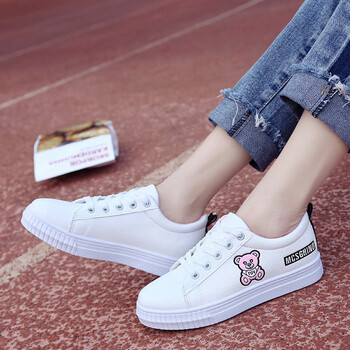 小白鞋女2018春季新款韩版百搭休闲潮女鞋复古原宿风平底学生单鞋 小