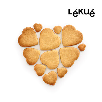 
                                        新品 烘焙工具LEKUE/乐葵 爱心拼图曲奇DIY饼干模具                