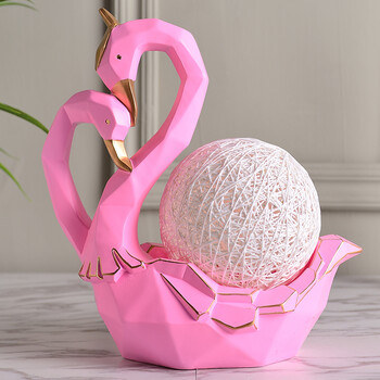 天鹅台灯-几何款粉色【图片 价格 品牌 报价】-京东