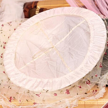 宫廷式圆顶绣花蚊帐（直径60cm） 米黄色