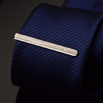 纪黛娜 领带夹 新品商务男士领夹带钻6cm 正装领带夹子 男士领夹针 j0