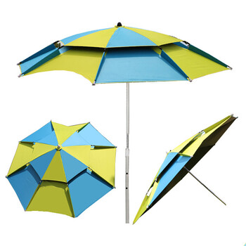 户外双层万向钓鱼伞渔具用品2.2/2.