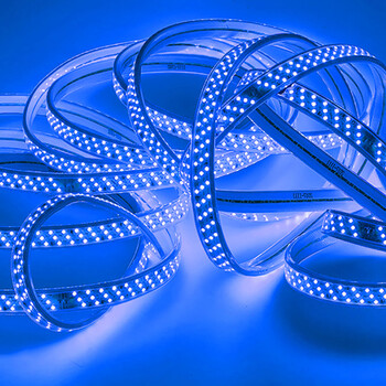 莹龙led灯带 户外防水装饰线灯 蓝色 双排120灯珠