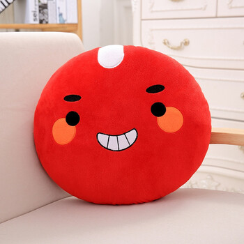 毛绒玩具抱枕鬼怪玩偶韩国荞麦君娃娃抱枕靠垫可拆洗生日礼物 红豆君
